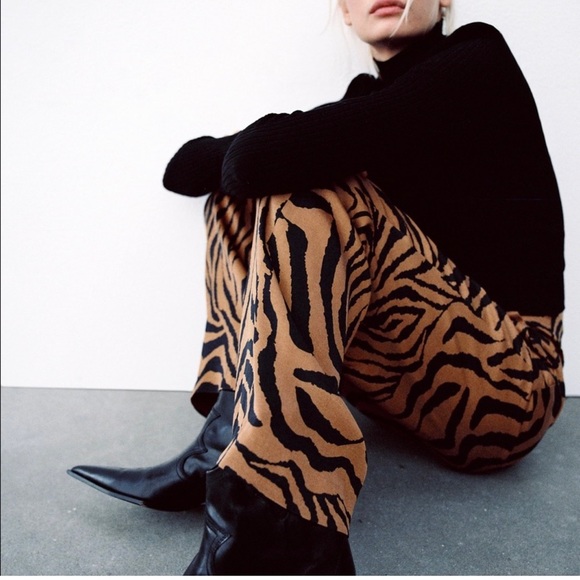 Zara animal print trousers - Picture 3 of 6